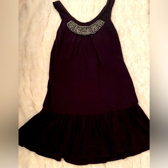 Rebecca Taylor beaded dress! Floaty, comfy w/ glamorous metal-beading details - Picture 3 of 11